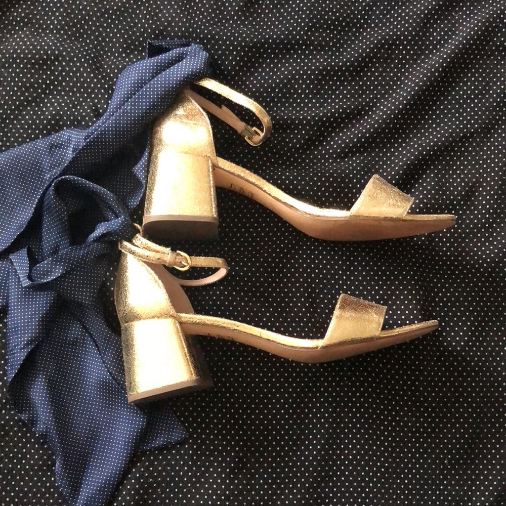 J Crew Metallic Penny Sandal